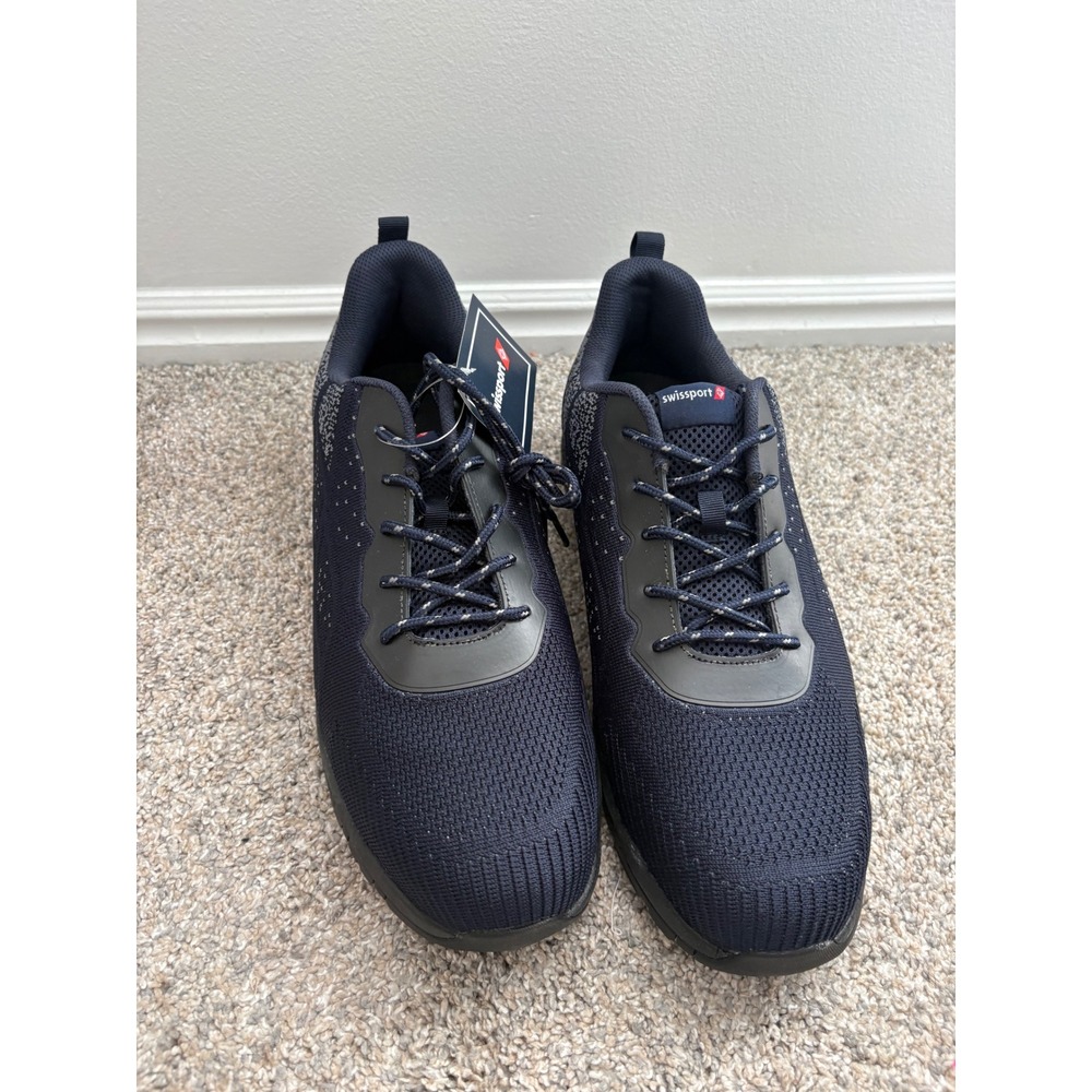 Swissport Men's Safety Trainer Steel Toe Shoes – Blue – Size 14 – New in Box - Picture 2 of 7